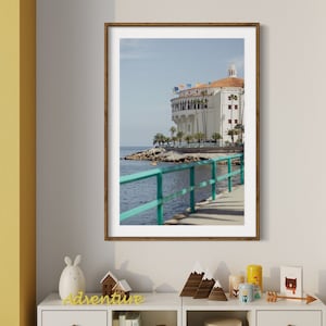 Catalina Island Casino Avalon Theater Photo Print Fine Art Coastal Wall Decor Nautical Seascape California Beach Photography Gift