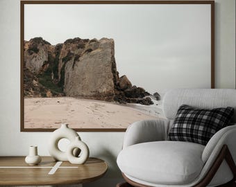 Zuma Beach Malibu Photo: California Coastal Art Print, Neutral Ocean Photography