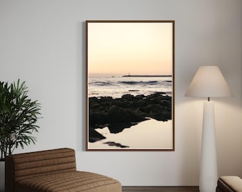 Corona del Mar Sunset Print: Newport Harbor Coastal Art