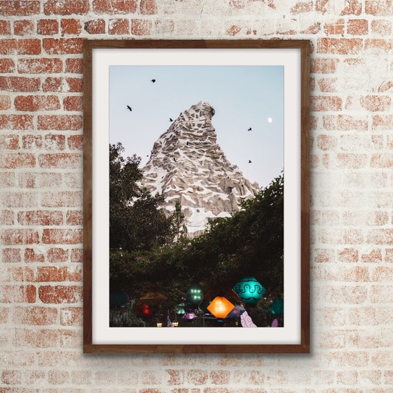 Matterhorn Bobsleds Disneyland Print: Archival Fine Art Paper