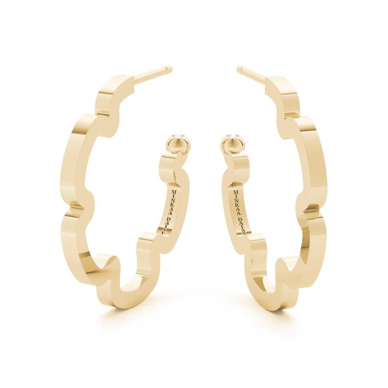 Classic Daisy Hoop Earrings Open Daisy Earrings Hollow Daisy Earring