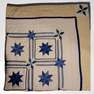 Vintage Country Star Patchwork Duvet Cover Full 81x81 Cut Cutter Fabric for Quilt Coat Jacket Sewing