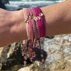 bracelet fait main/macramé/bracelet de plage/bijou festival/cadeau original/bracelet d&#39;amitié/bracelet surfeur/cadeau d&#39;anniversaire/or