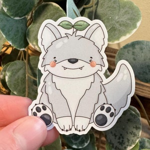 Kawaii Sticker Wolf cute Laptop Aufkleber