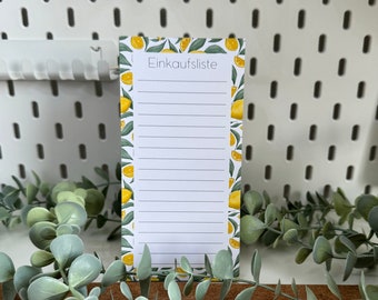 Shopping list, notepad, memo pad, 50 sheets