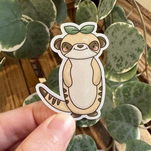 Kawaii Sticker Erdmännchen cute Laptop Aufkleber