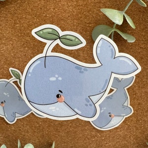 Adesivo Kawaii adesivo per laptop carino balena