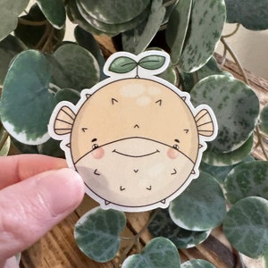 Kawaii Sticker Kugelfisch cute Laptop Aufkleber