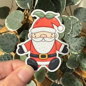 Weihnachten Kawaii Sticker Weihnachtsmann Laptop Aufkleber