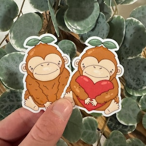 Kawaii Sticker Orangutan cute Laptop Aufkleber
