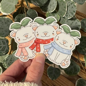 Kawaii Sticker Eisbär cute Laptop Aufkleber