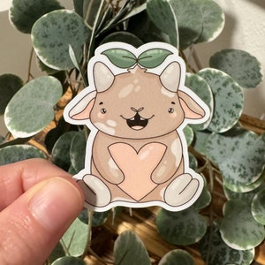 Kawaii Sticker Ziege cute Laptop Aufkleber