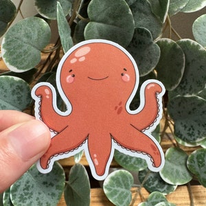 Kawaii Sticker Oktopus cute Laptop Aufkleber