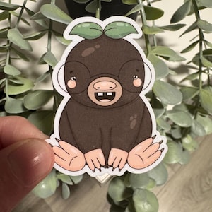 Kawaii Sticker Maulwurf cute Laptop Aufkleber