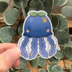 Kawaii Sticker Qualle cute Laptop Aufkleber