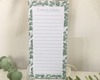 Shopping list, notepad, memo pad, 50 sheets