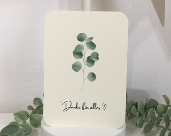 Karte minimalistisch Herz Liebe Karte für dich Geschenk Glückwunsch Geschenkidee