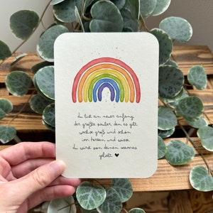 Regenbogenfamilie Karte Schwangerschaft Regenbogen Glückwunsch