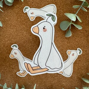 Kawaii Sticker Gans cute Laptop Aufkleber