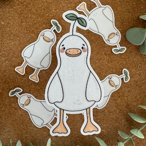 Kawaii Sticker Gans cute Laptop Aufkleber