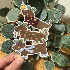 Kawaii Sticker Dackel cute Laptop Aufkleber