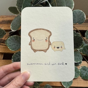 Karte Geschenk zusammen sind wir stark minimalistisch Danke Karte Geschenk beste Freundin Geschenkidee
