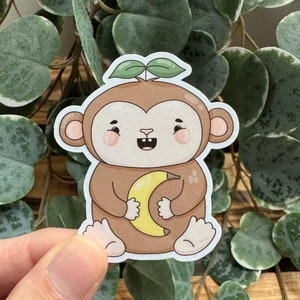 Kawaii Sticker Affe cute Laptop Aufkleber