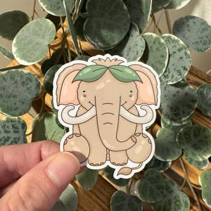 Kawaii Sticker Mammut cute Laptop Aufkleber