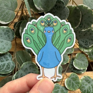 Kawaii Sticker Pfau cute Laptop Aufkleber