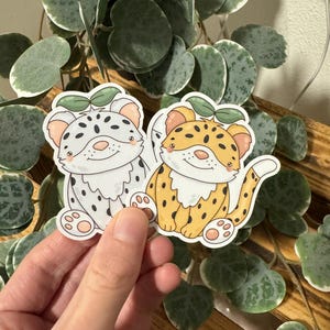 Kawaii Sticker Leopard cute Laptop Aufkleber