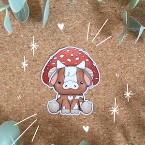 Cottagecore Kuh Sticker | Bullet Journal Sticker, kawaii Sticker, Animal Sticker