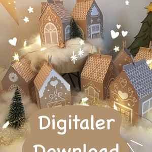 Advent Calendar diy Sustainable Gingerbread House Advent Calendar Gift Family Advent Calendar Crafting Christmas Love Giving Advent