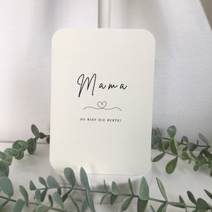 Carte fête des mères cadeau minimaliste meilleure maman idée cadeau maman