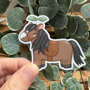 Autocollant Kawaii Cheval Autocollant mignon pour ordinateur portable