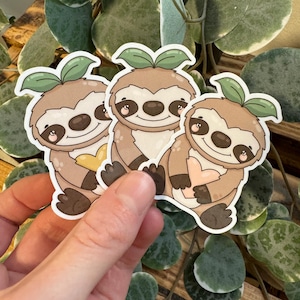 Kawaii Sticker Faultier cute Laptop Aufkleber