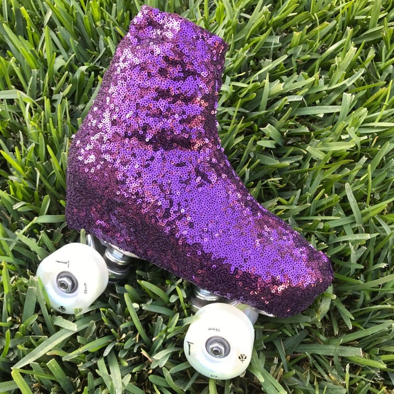 Purple Sequins Roller Skate Covers Etsy