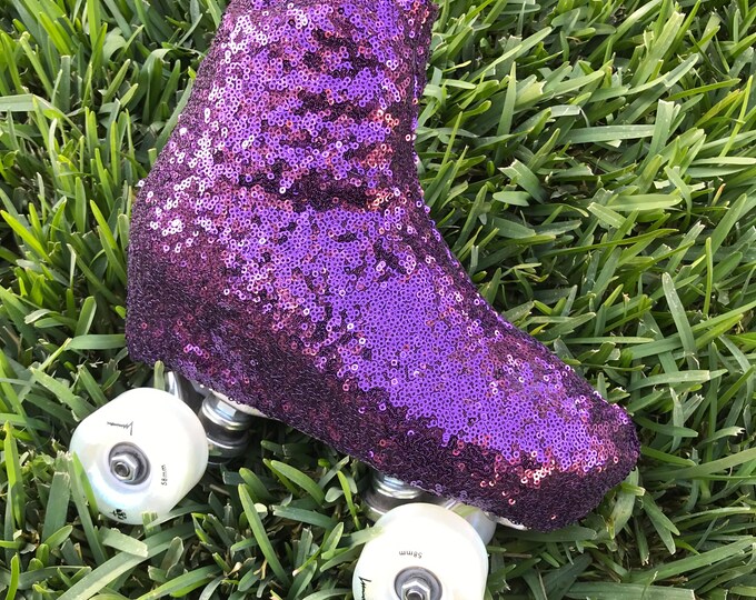 Purple Sequins Roller Skate Covers Etsy