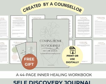 Self Discovery Journal | Guided Mindfulness, Personal Growth, Reflection (Digital Download)