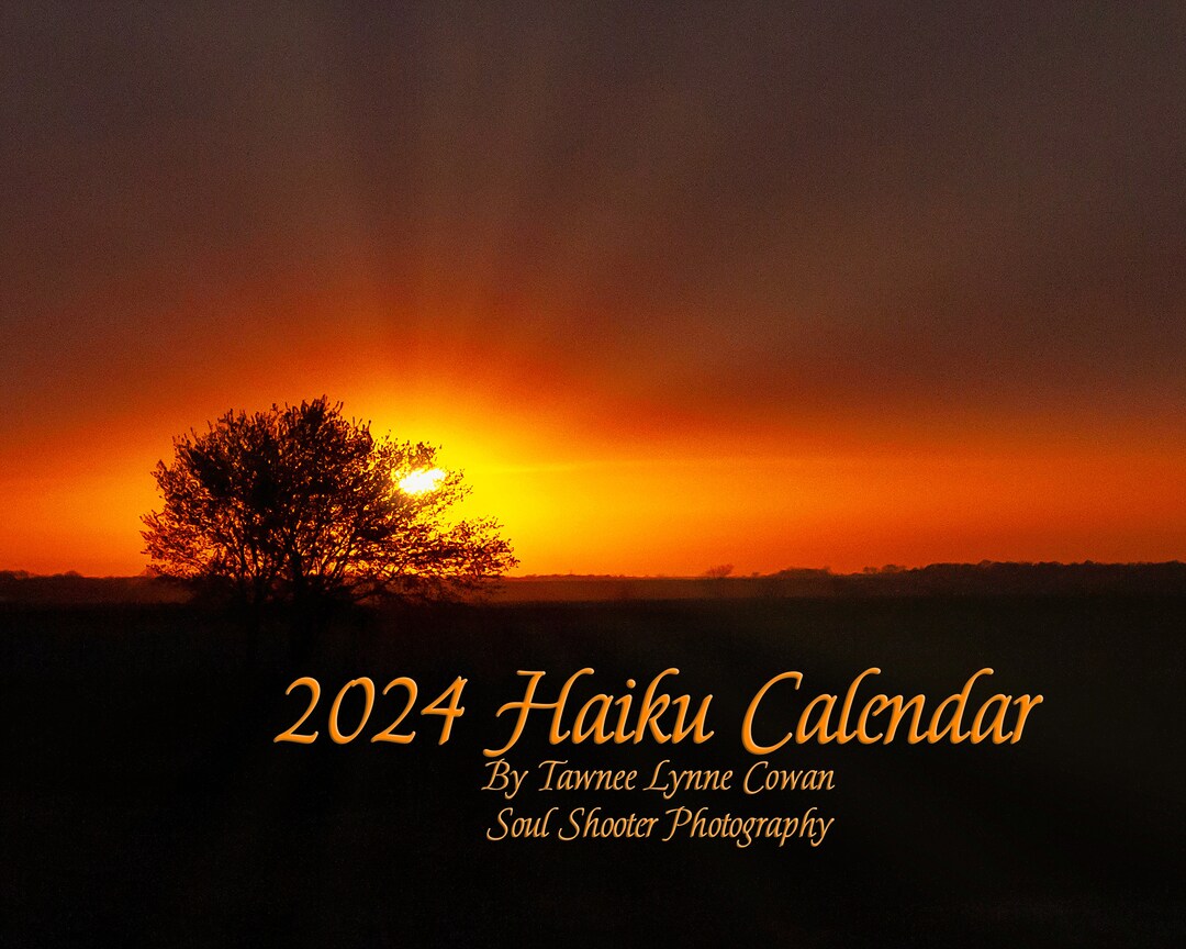 2024 8x10 Haiku Calendar Etsy