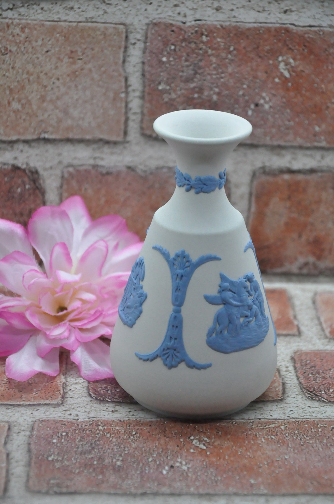 New and Unusual Wedgwood Blue Bud Vase Beautiful Pale Blue Etsy