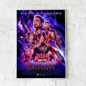 Avengers - Endgame Canvas & Glosy Paper Poster Hand Painted - illustratore - originale - artistico - stampa di qualità - arte - poster di film