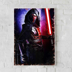 DARTH REVAN DIGITAL Poster - Digital Download Star Wars Poster - Star Wars Print - Darth Revan Print -Watercolor Art - Fan Art-Wall Art