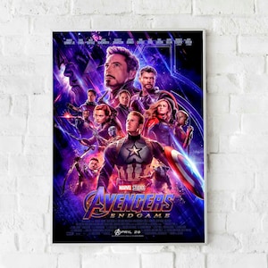 Avengers - Endgame Poster Digital Poster Pintado a mano - ilustrador - original - artístico - calidad de impresión - arte - póster de película