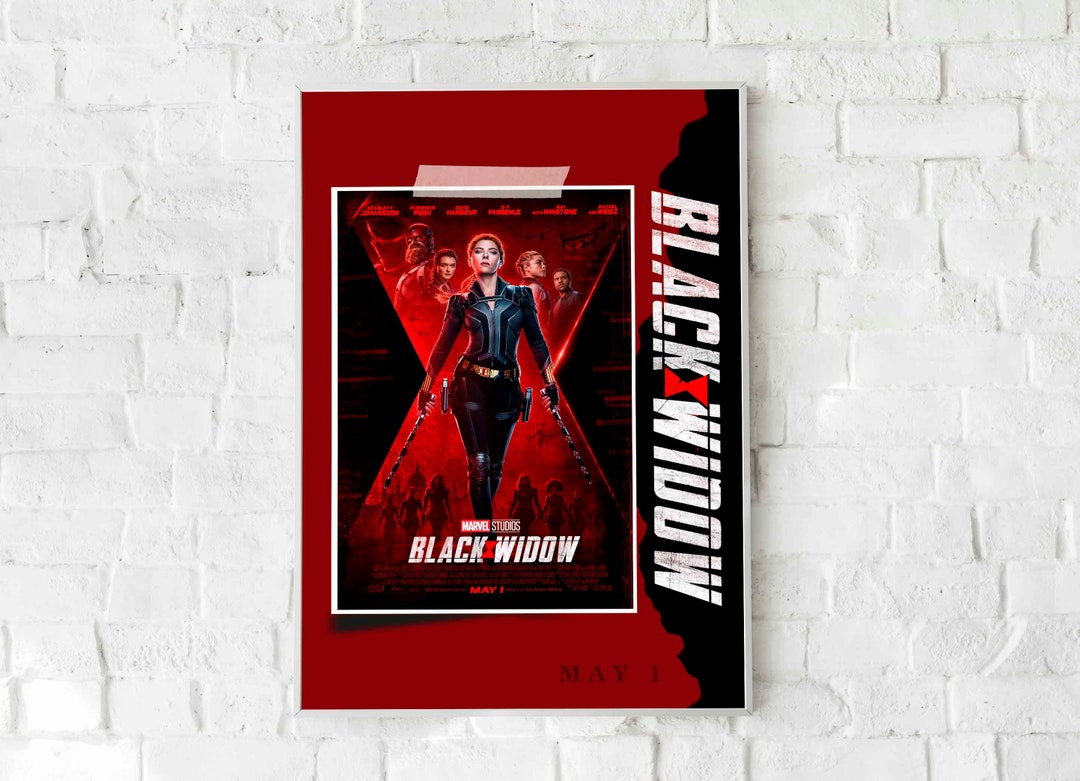 Canvas Poster of BLACK WIDOW - Movie Poster - Hand Painted ...