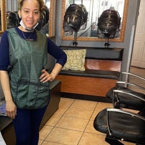 Unisex Salon Hairdressing Vest Hair Cutting Apron Cape Barber Hairstylist Aprons