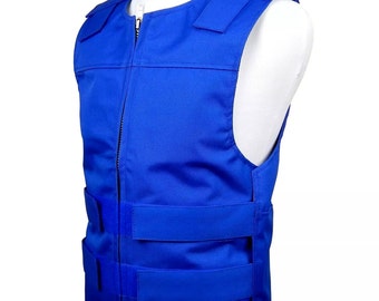 Unisex Blue CORDURA® Fabric - Bulletproof Style Motorcycle Vest New