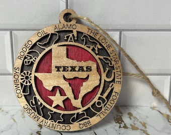 Texas Christmas Ornament
