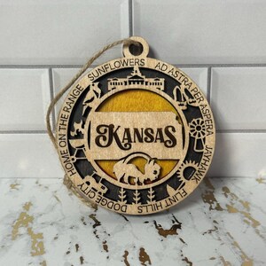 Kansas Christmas Ornament