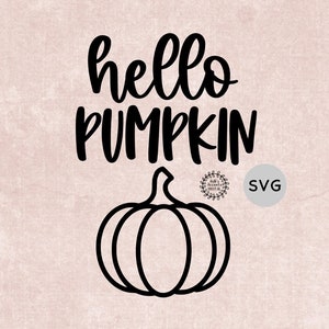 Hallo Pompoen SVG, Herfst Seizoensgebonden Vinyl Cut File, Pumpkin Cricut File, Halloween SVG, Fall Instant Download, Pumpkin Shirt Digitale Download