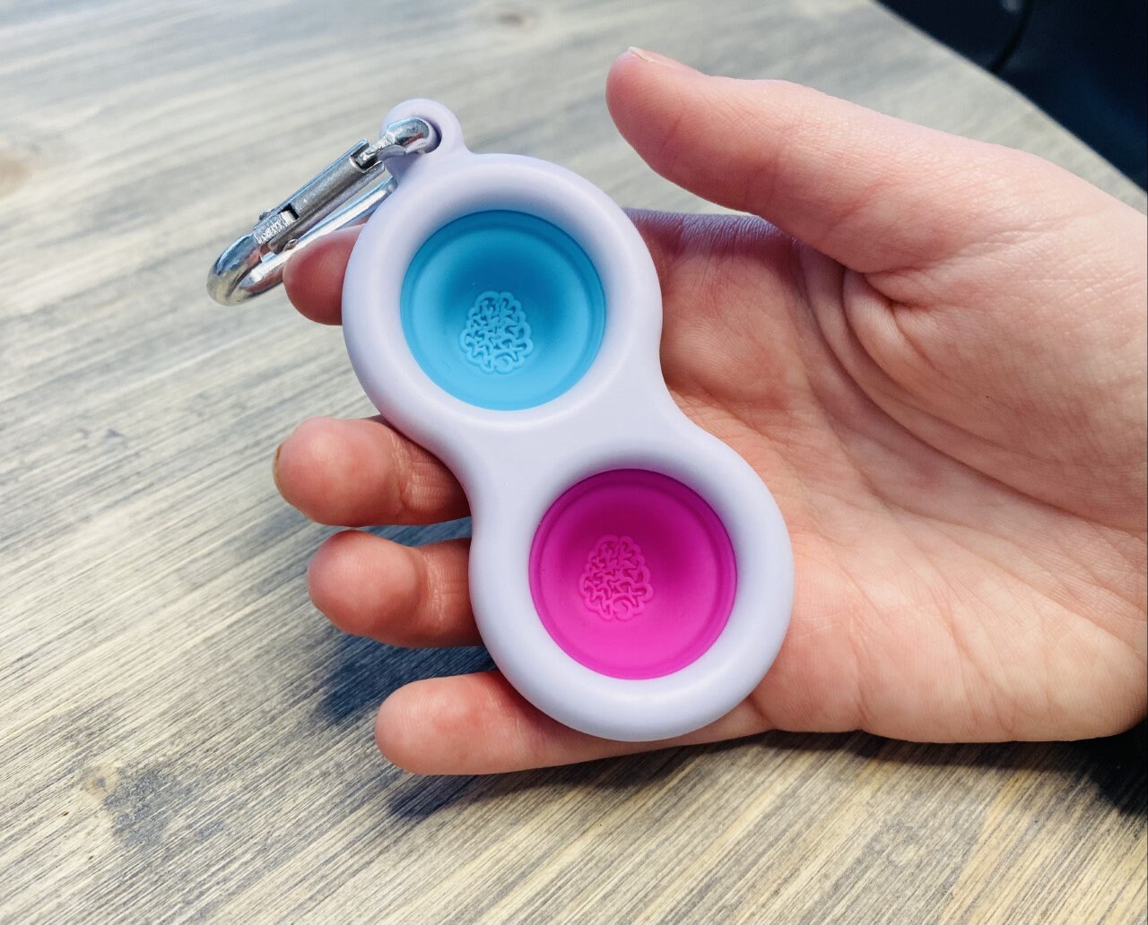 FREE TREAT Blue & Pink Simple Dimple 1 pack Fidget Toy | Etsy